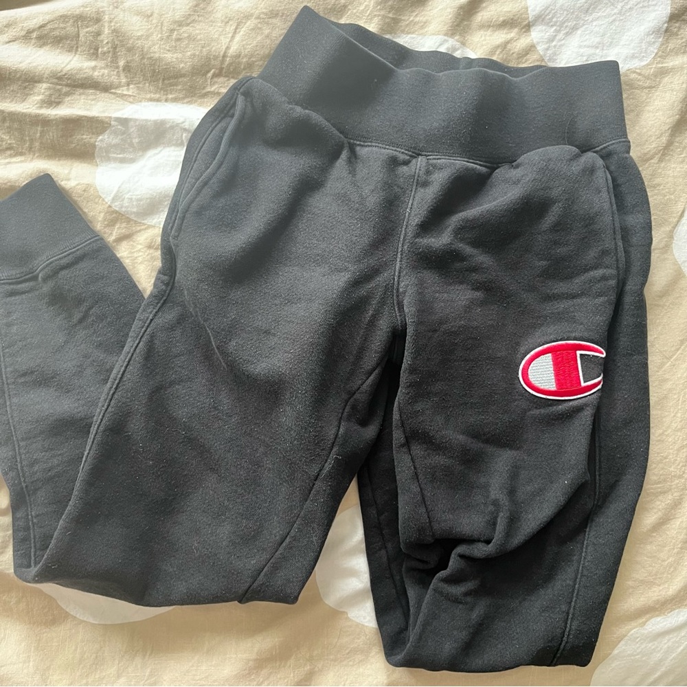Black champion reverse weave jogger sweatpants